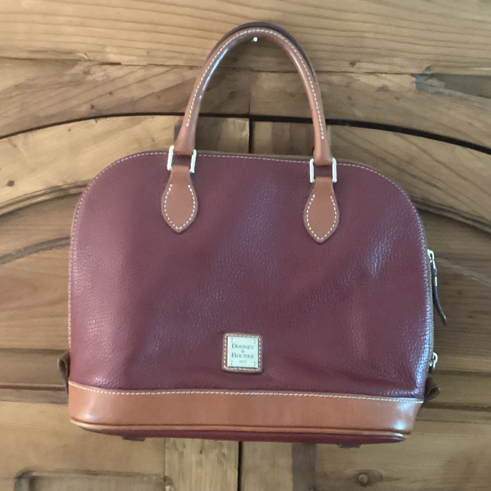 Dooney and Bourke pebble grain burgandy purse or crossbody